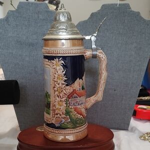 Vintage 9 1/2" GERZ BEER STEIN MUG- NEVER USED